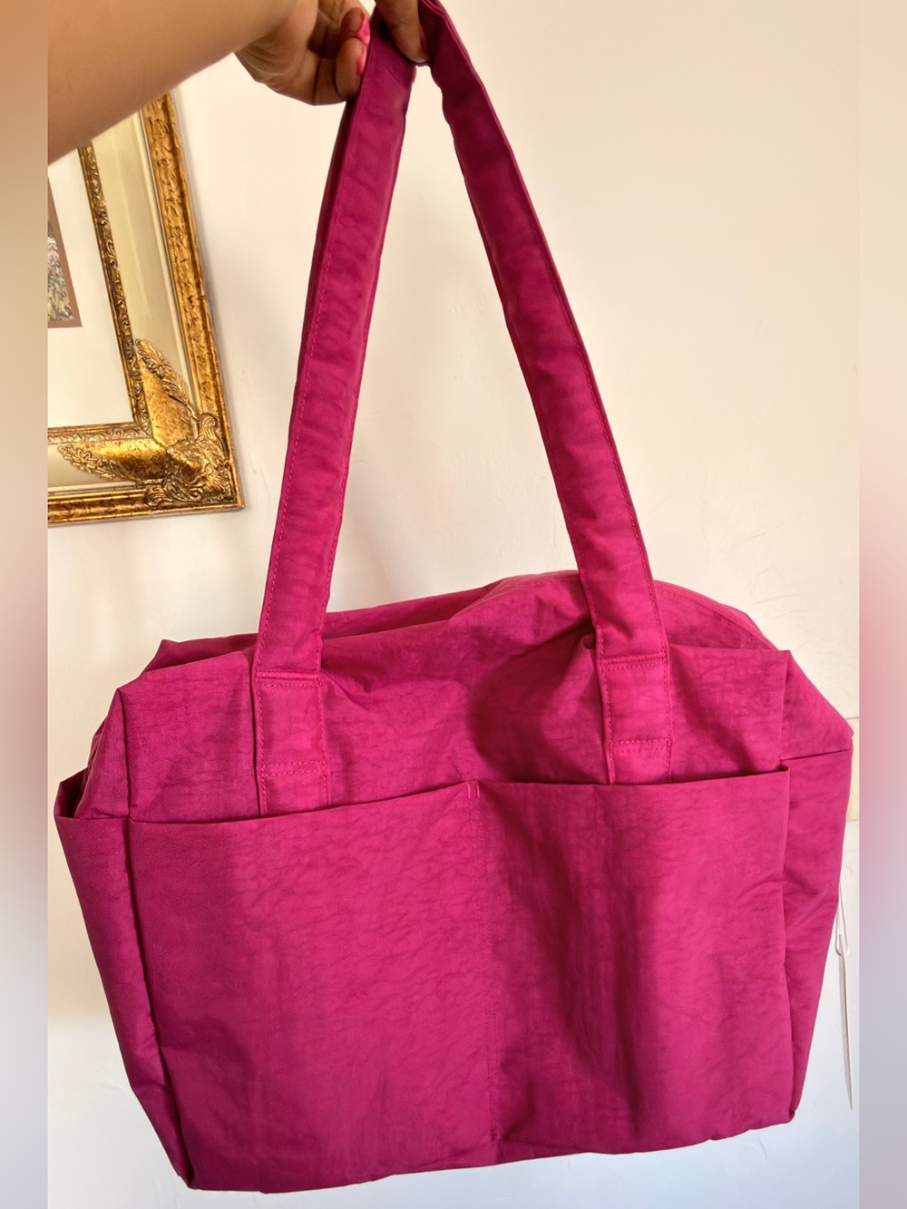 BAGGU Small Cloud Carry-On - Deep Fuchsia